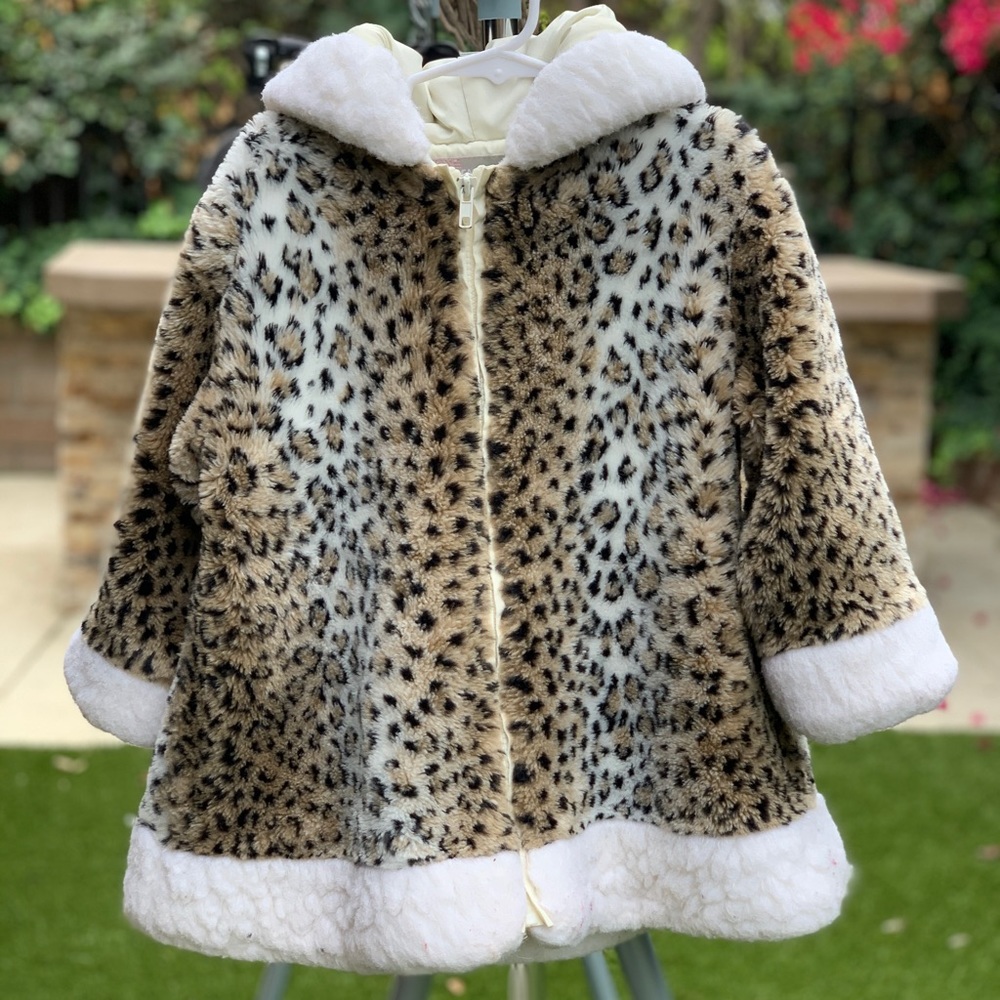 Stylish, Animal Print Coat, Size 3T